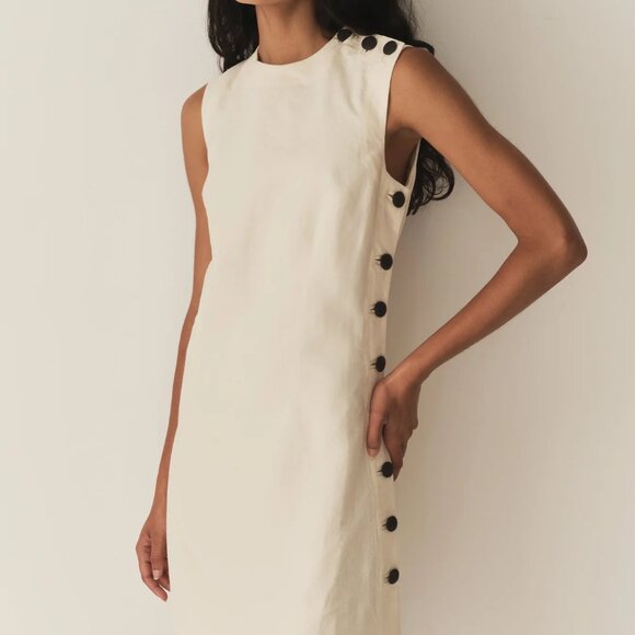 Doen Coralie Mini Shift Dress in Magnolia sz 6 - Picture 2 of 13